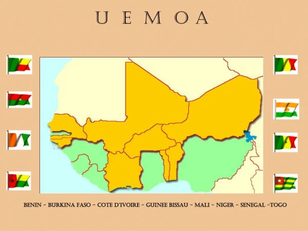 BENIN - BURKINA FASO - COTE D’IVOIRE - GUINEE BISSAU - MALI - NIGER - SENEGAL -TOGO