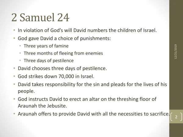 2 Samuel 24