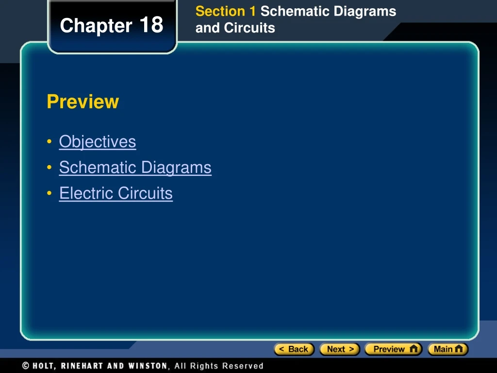 section 1 schematic diagrams and circuits