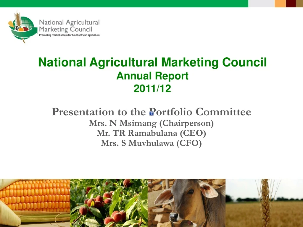 national agricultural marketing council annual report 2011 12