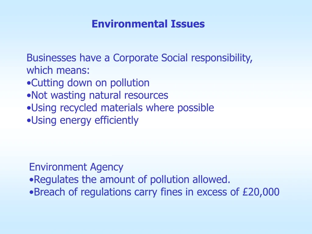 environmental issues