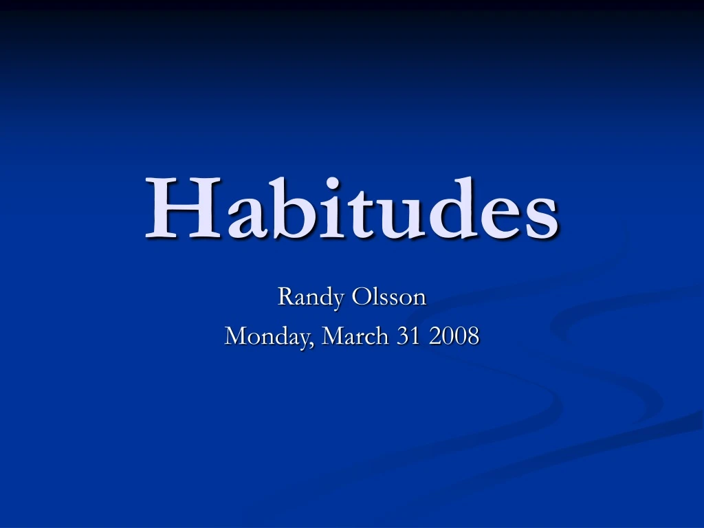 habitudes