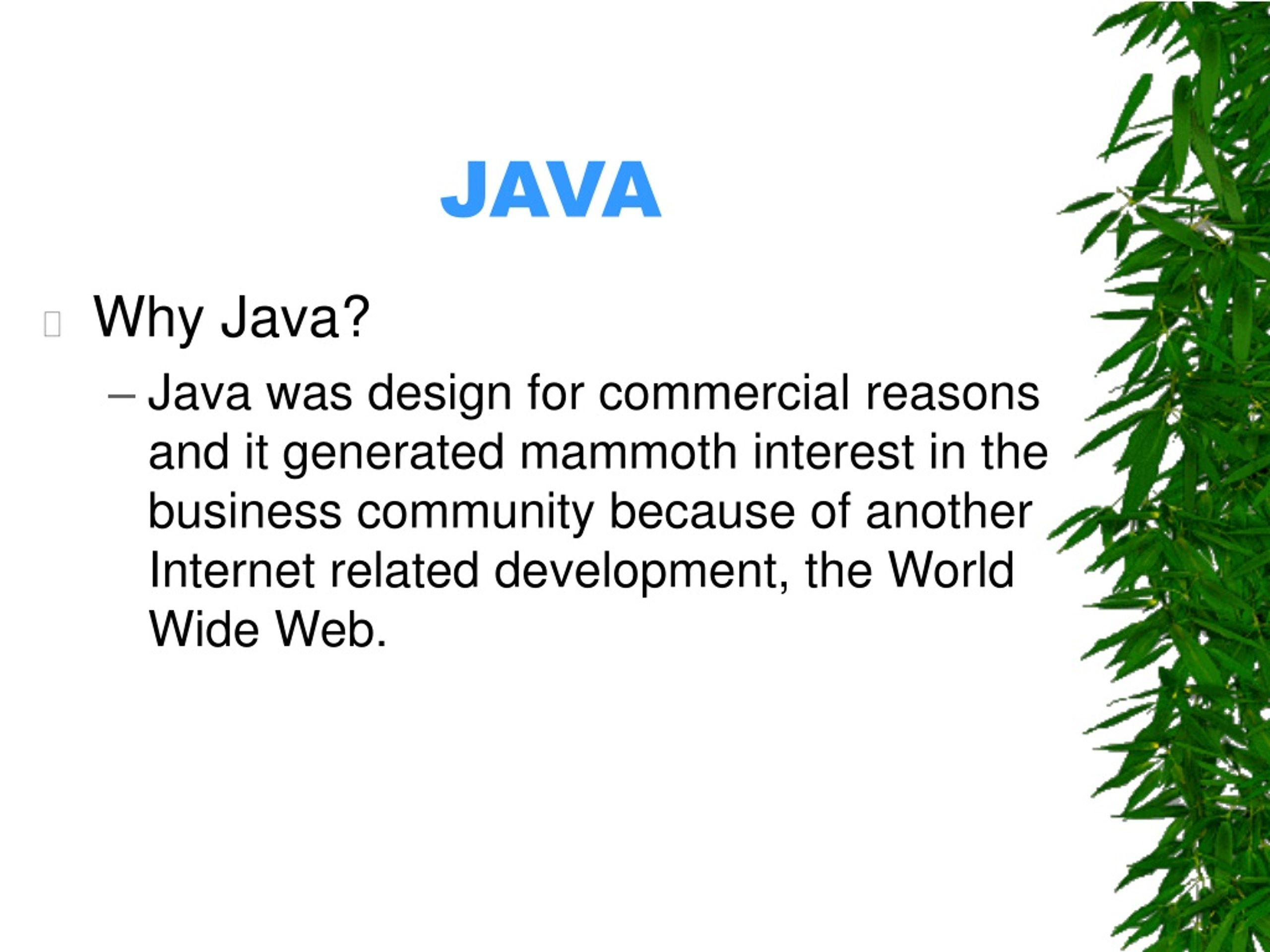 JAVA - slide 1