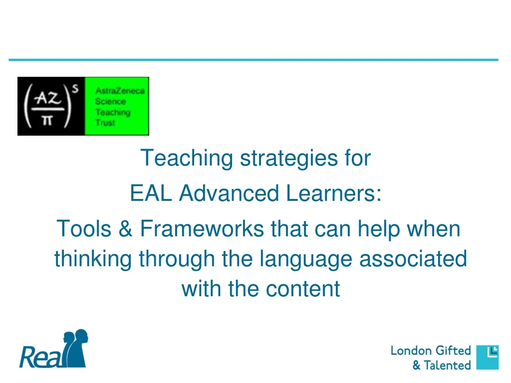 teaching strategies for eal advanced learners