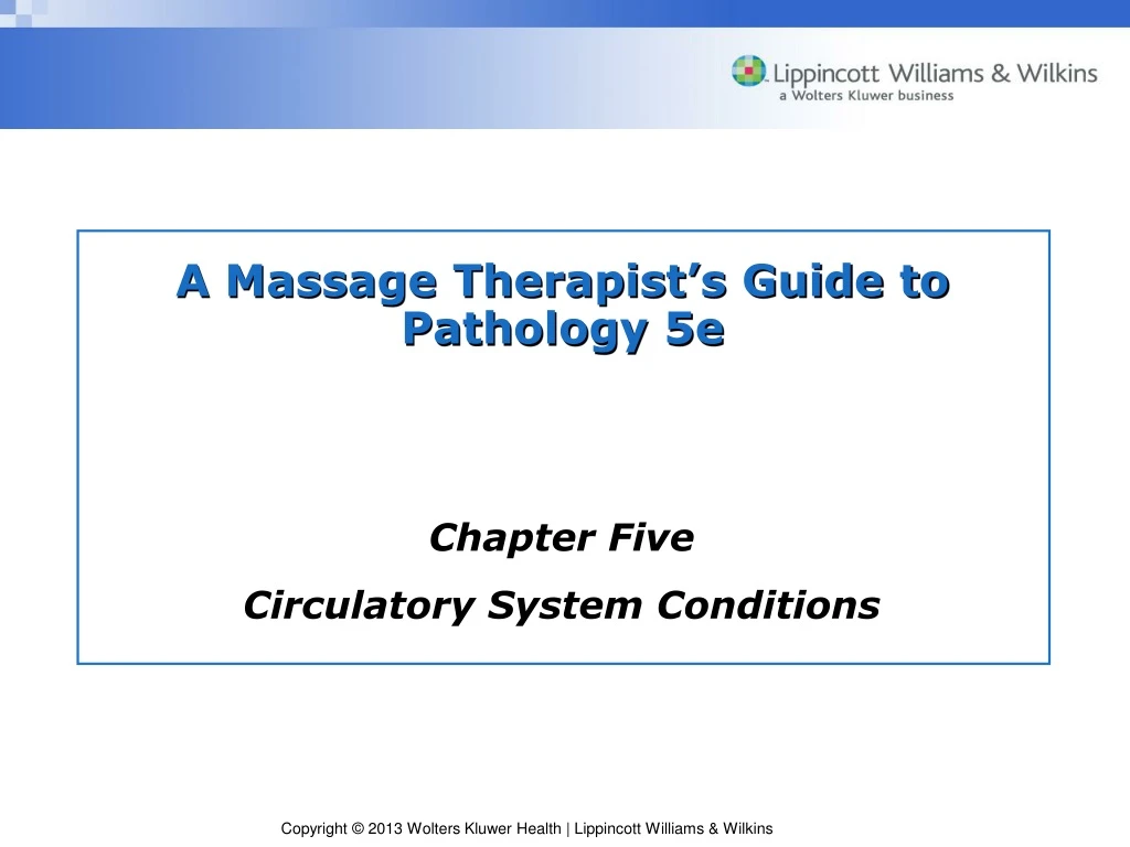 a massage therapist s guide to pathology 5e