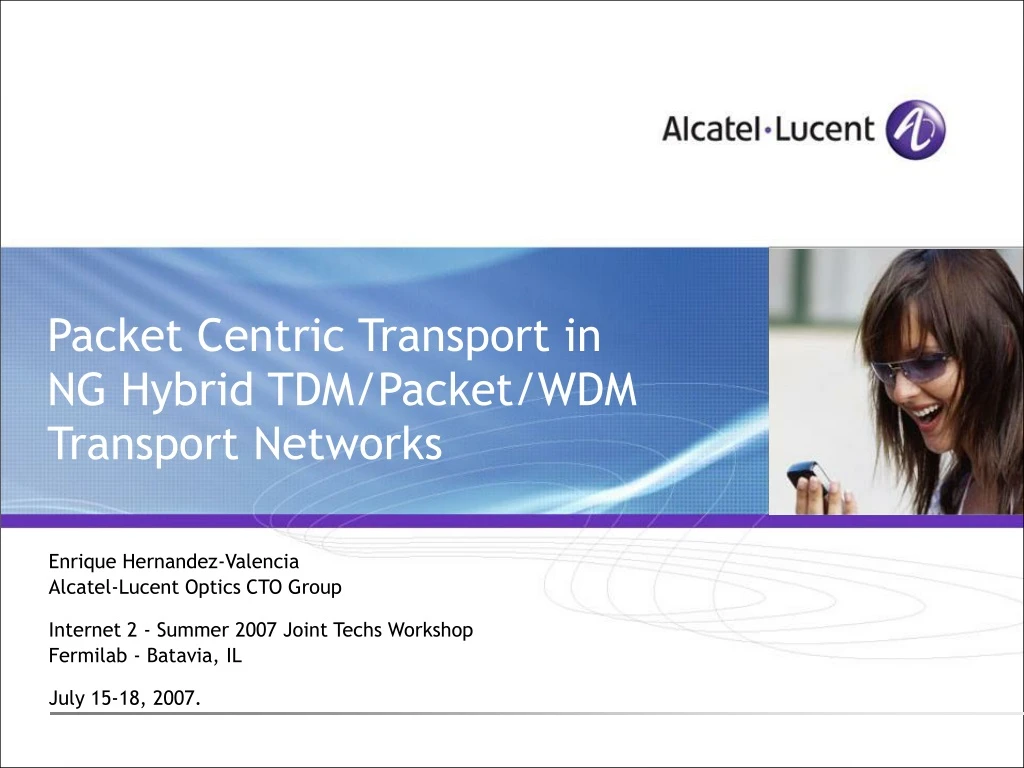 packet centric transport in ng hybrid tdm packet wdm transport networks