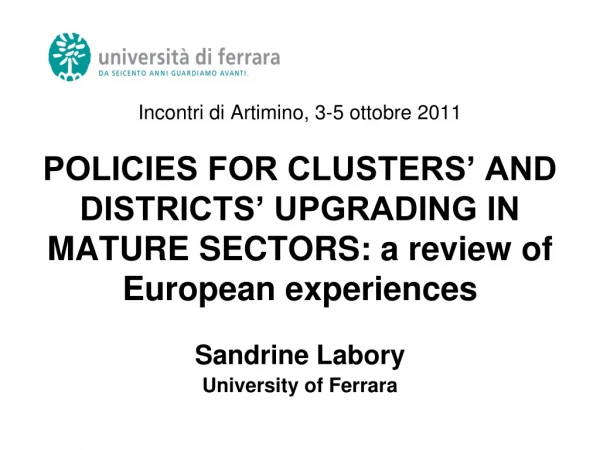 Sandrine Labory  University of Ferrara