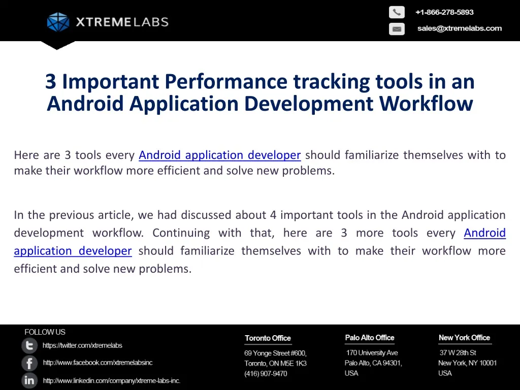 3 important performance tracking tools