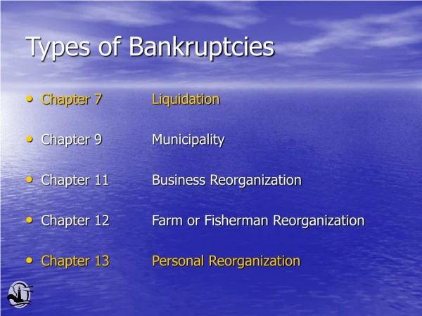 Types of Bankruptcies