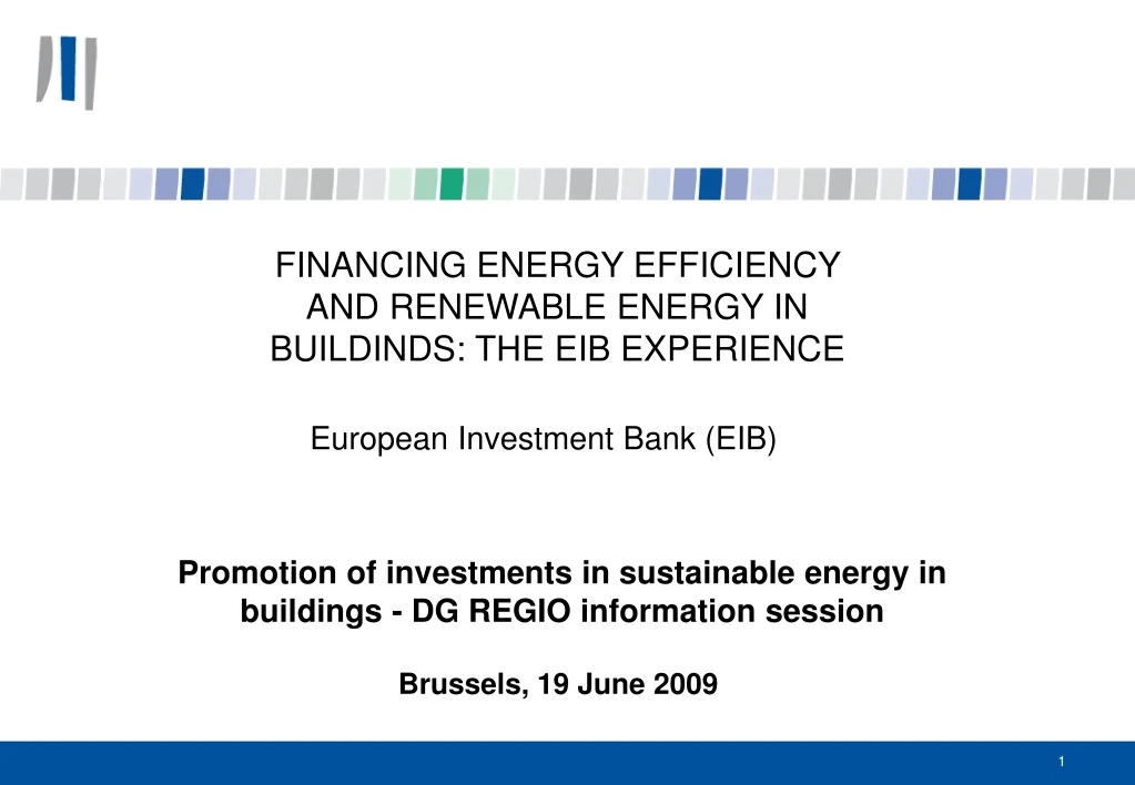 financing energy efficiency and renewable energy