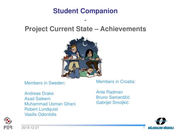 Student Companion - Project Current State – Achievements