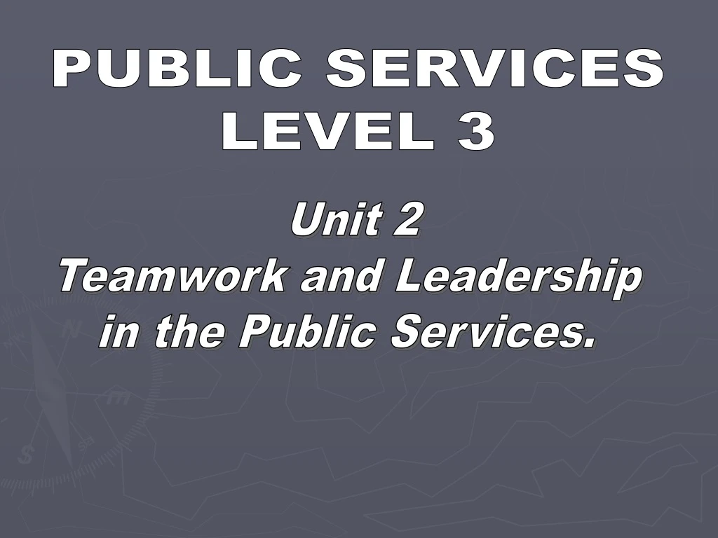 public services level 3