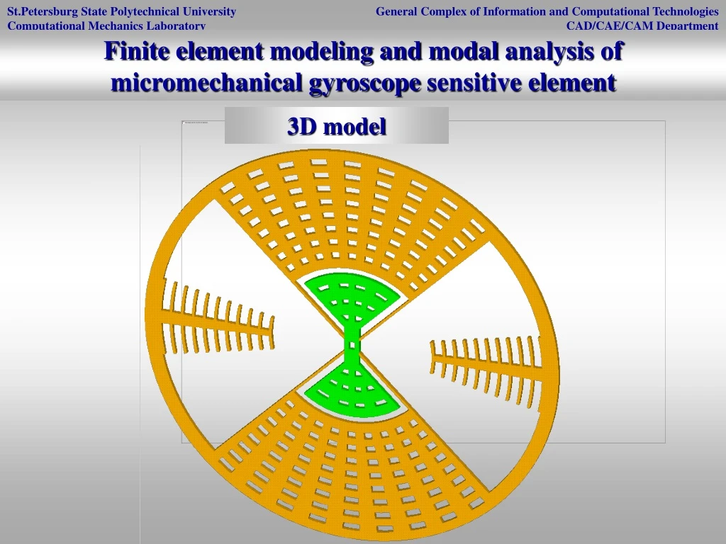 finite element modeling and modal analysis