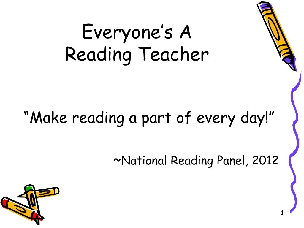 everyone s a reading teacher