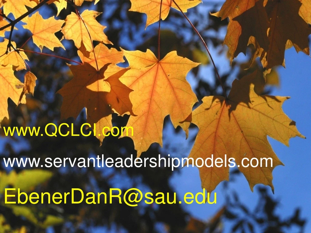 www qclci com www servantleadershipmodels
