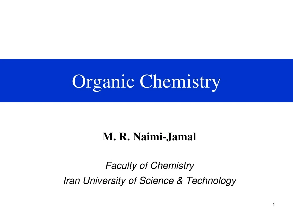 organic chemistry