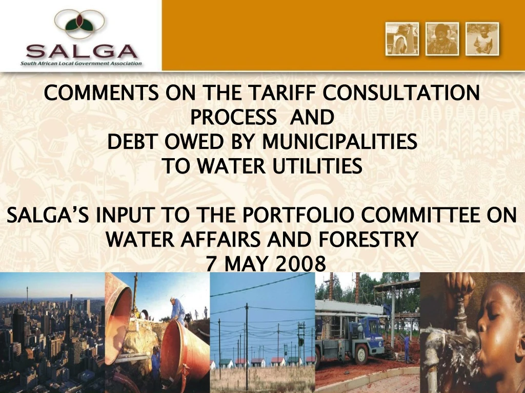 comments on the tariff consultation process