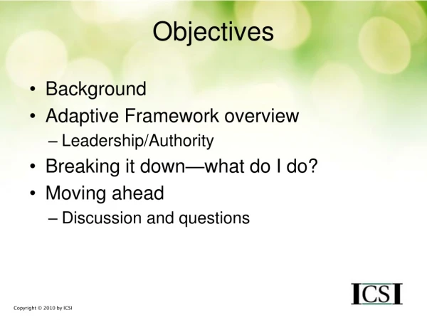 Objectives