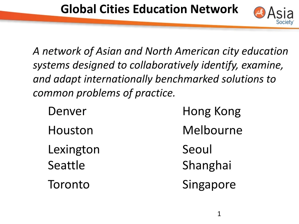 global cities education network
