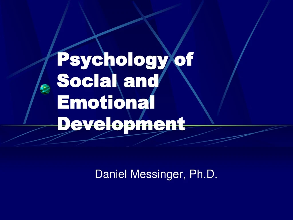 psychology of social and emotional development