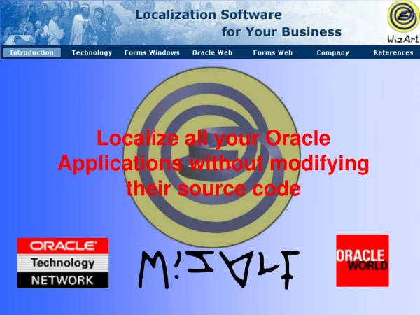 Localize all your Oracle Applications without modifying their source code