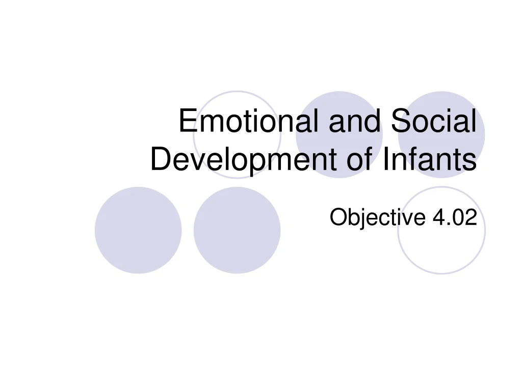 emotional and social development of infants