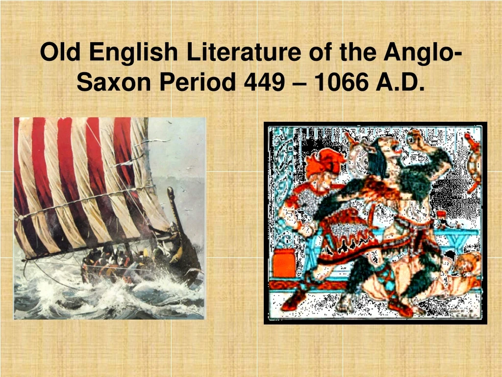old english literature of the anglo saxon period