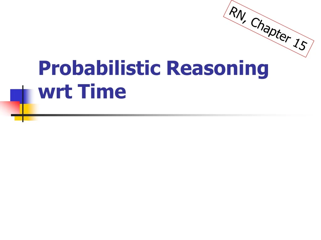 probabilistic reasoning wrt time