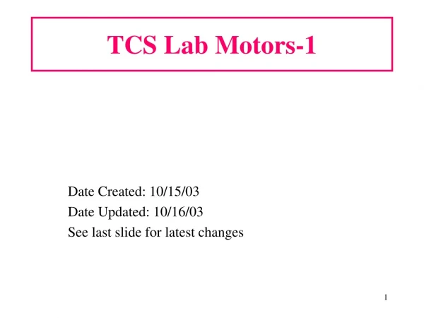 TCS Lab Motors-1