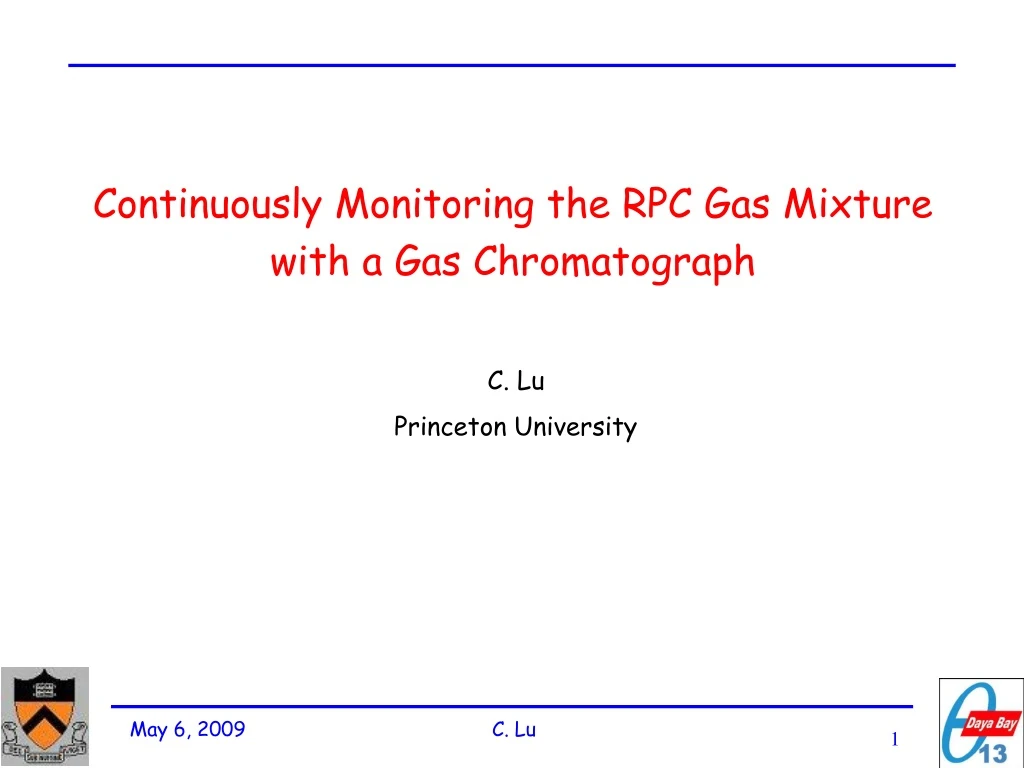 continuously monitoring the rpc gas mixture with