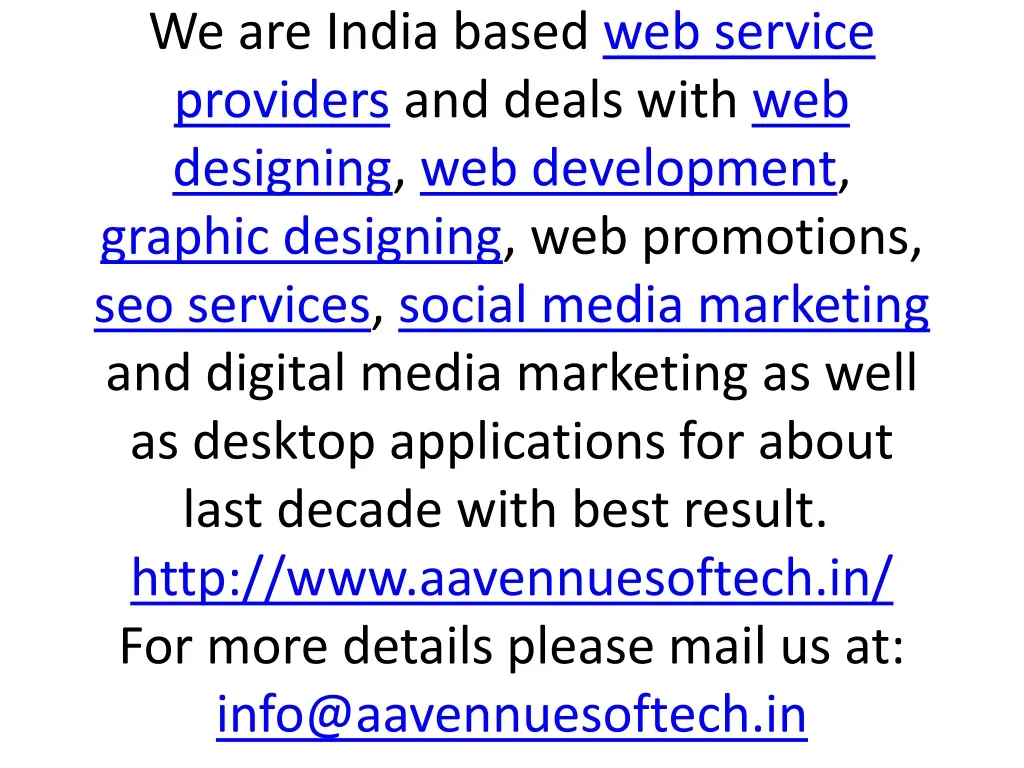 web designing india we are india based