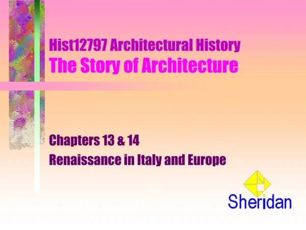 Hist12797 Architectural History  The Story of Architecture