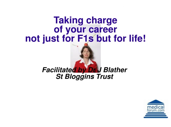 Taking charge  of your career  not just for F1s but for life!