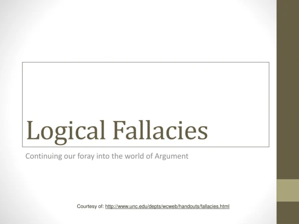 Logical Fallacies