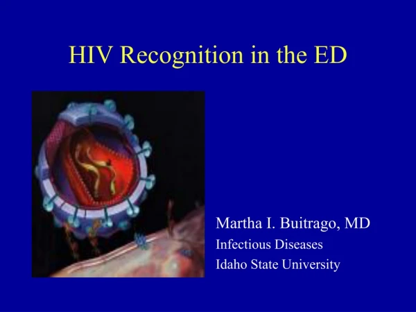 HIV Recognition in the ED