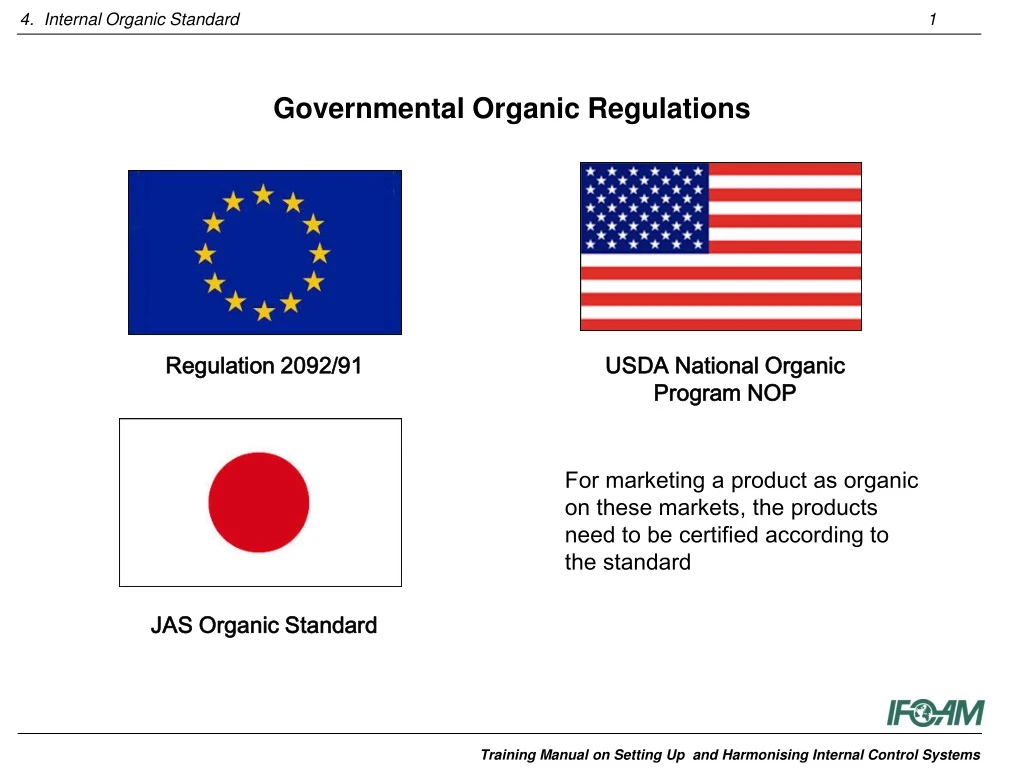 governmental organic regulations