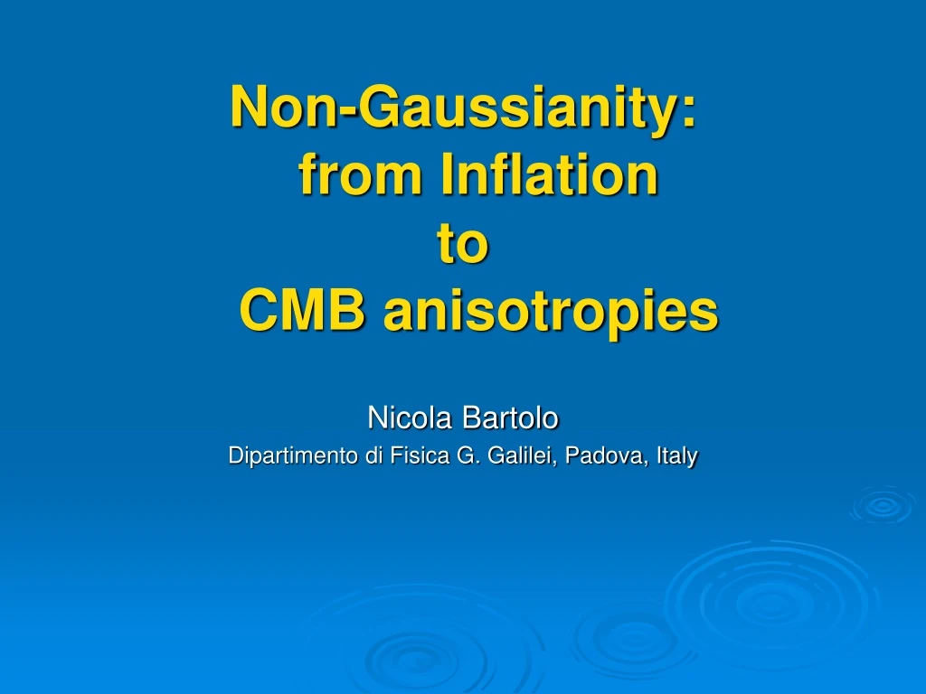 non gaussianity from inflation to cmb anisotropies