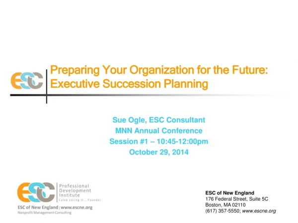 Preparing Your Organization for the Future: Executive Succession Planning