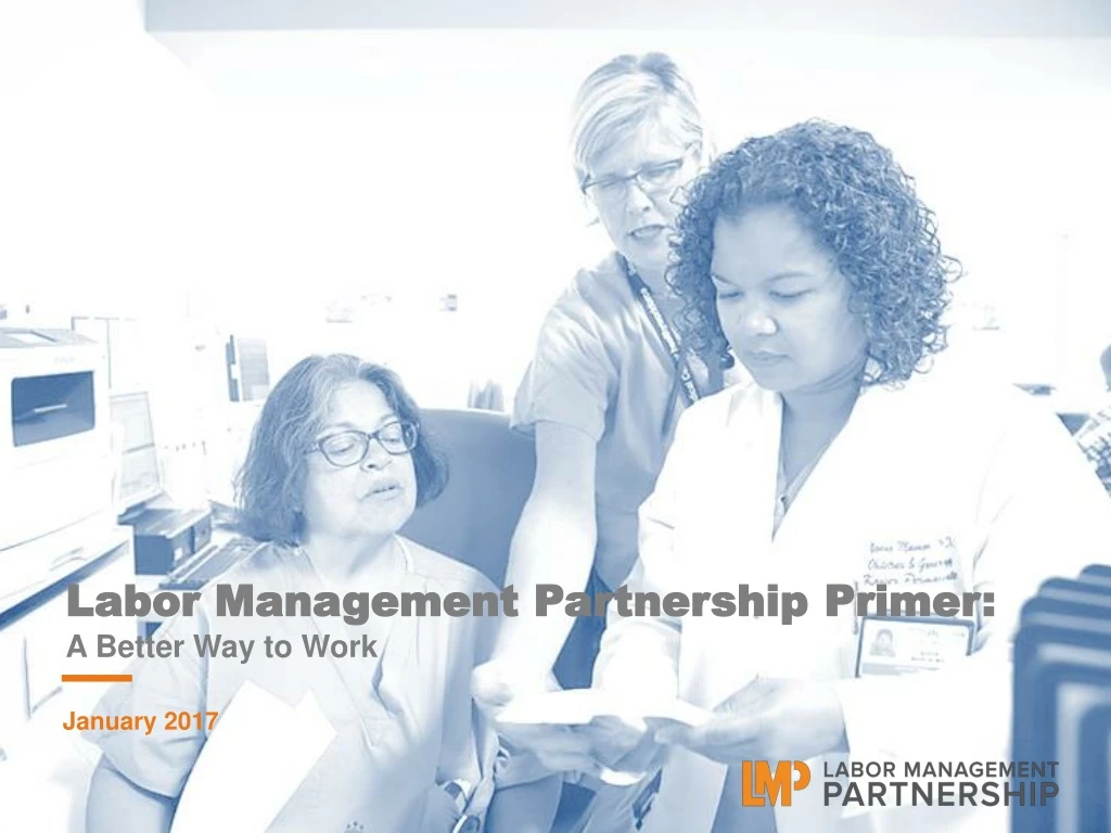 labor management partnership primer a better way to work