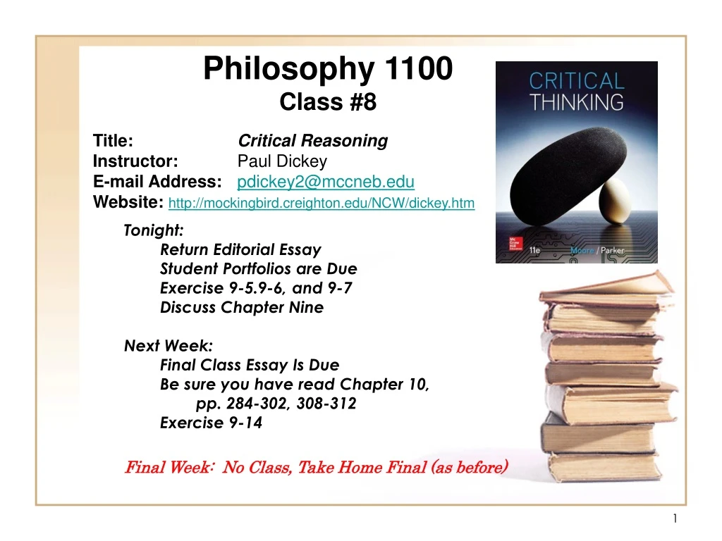 philosophy 1100 class 8