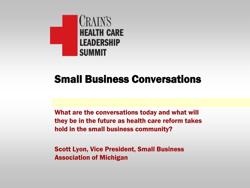 small business conversations