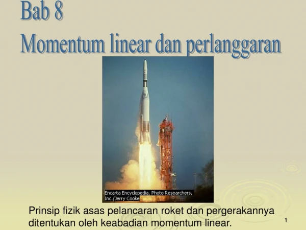 Bab 8 Momentum linear dan perlanggaran