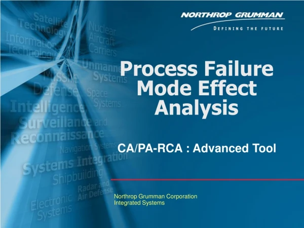 Process Failure Mode Effect Analysis