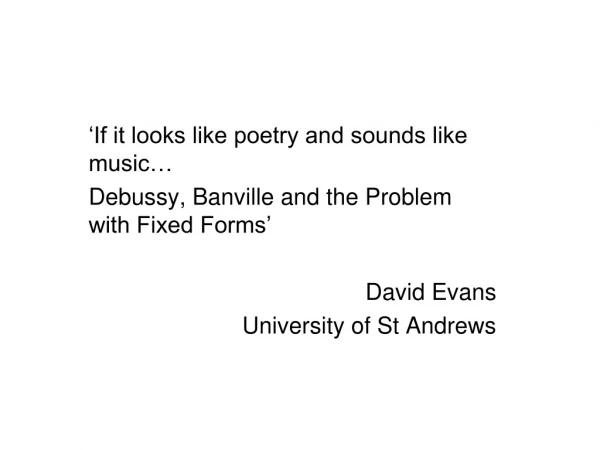 ‘If it looks like poetry and sounds like music…