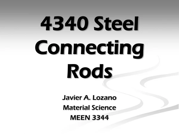 4340 Steel Connecting Rods