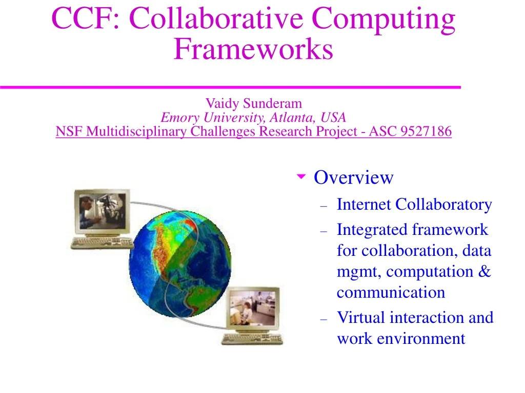 ccf collaborative computing frameworks vaidy