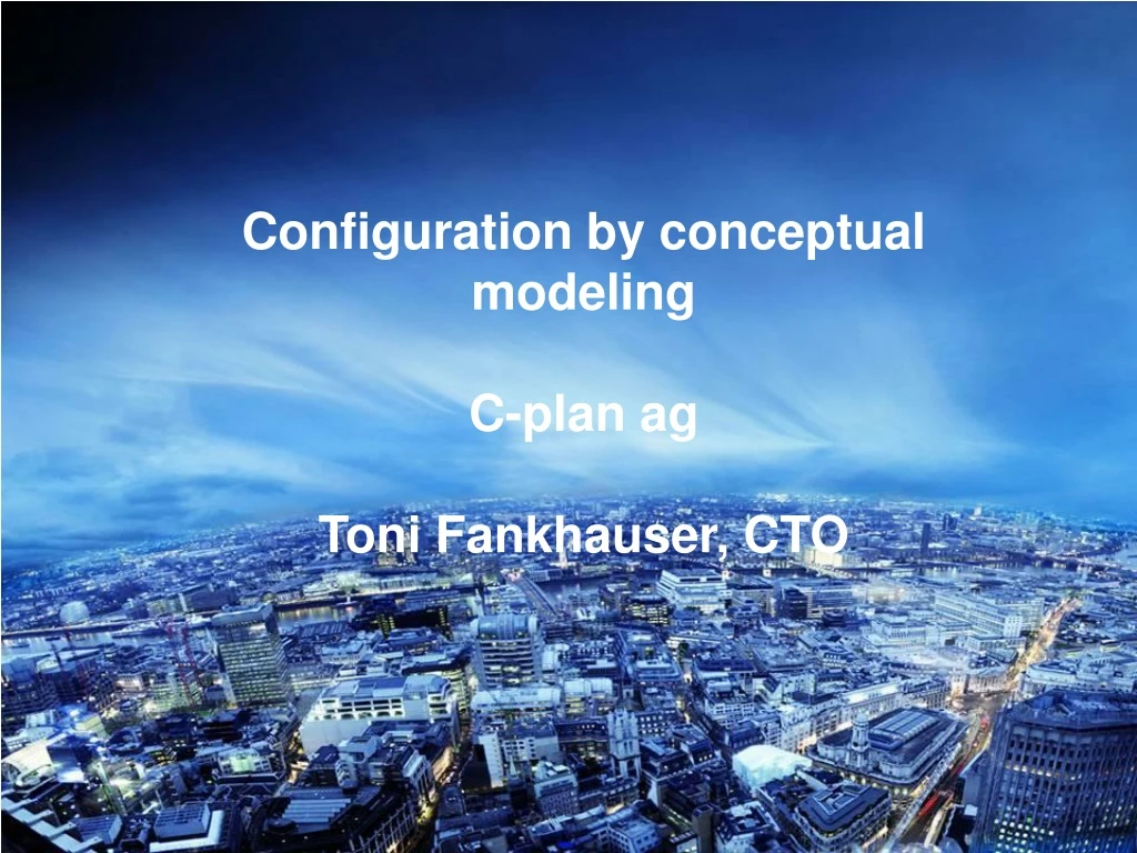 configuration by conceptual modeling c plan