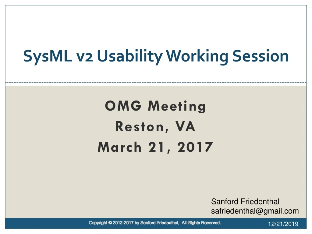 sysml v2 usability working session