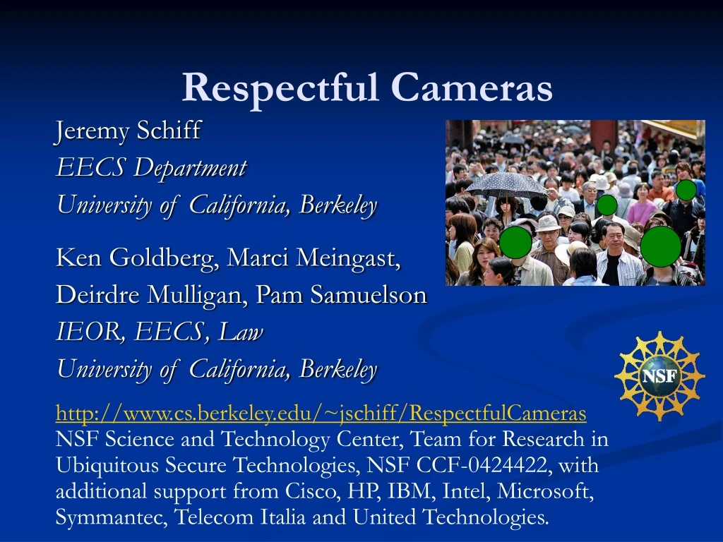 respectful cameras