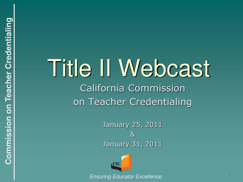 title ii webcast